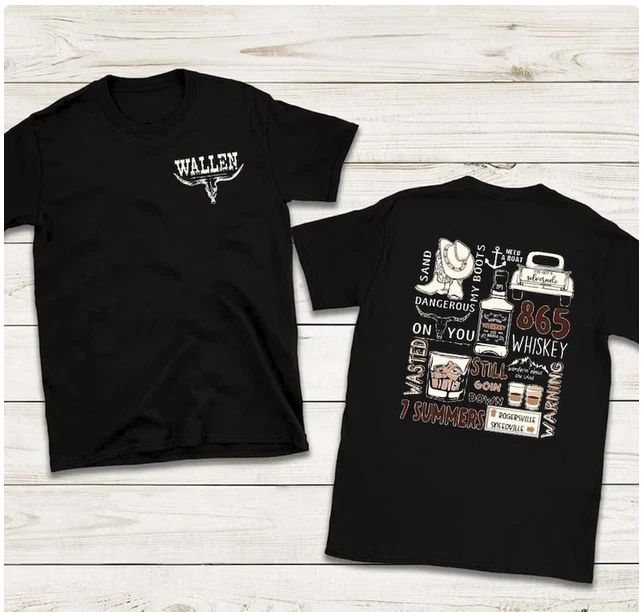 Morgan Wallen Concert Hoodie, Two Sided Graphic Print