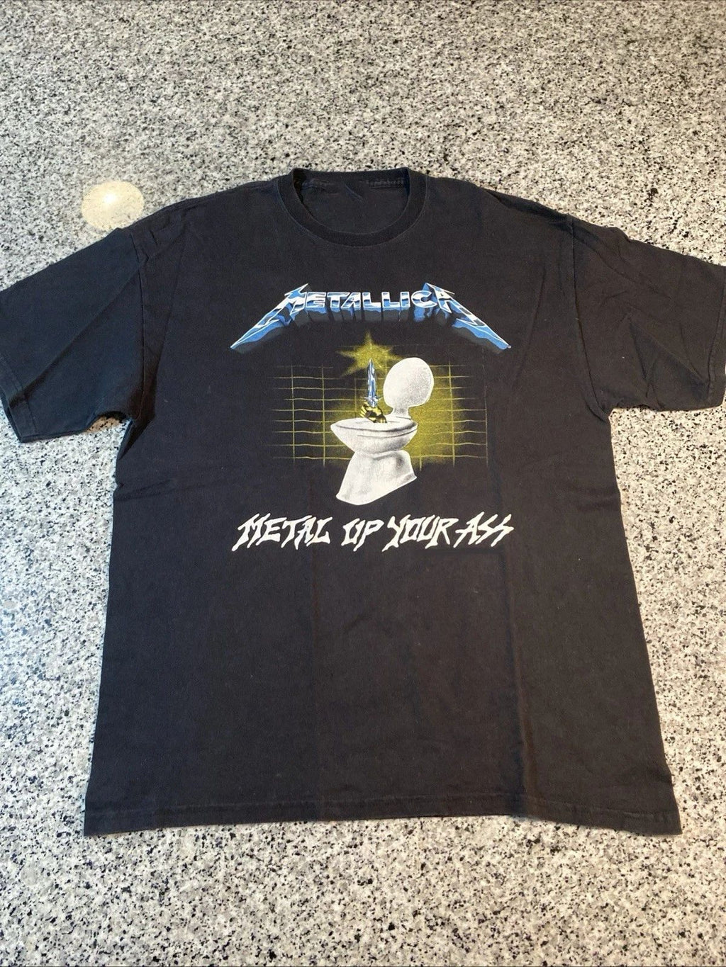Vintage Metallica Metal Up Your Ass Shirt Ride The Lightning Band Grunge