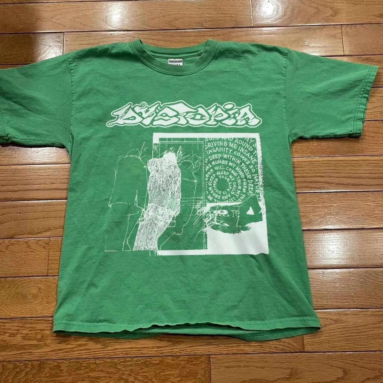 Dystopia band Rare design Green short sleeve Unisex T shirt vtg S-5XL AD935
