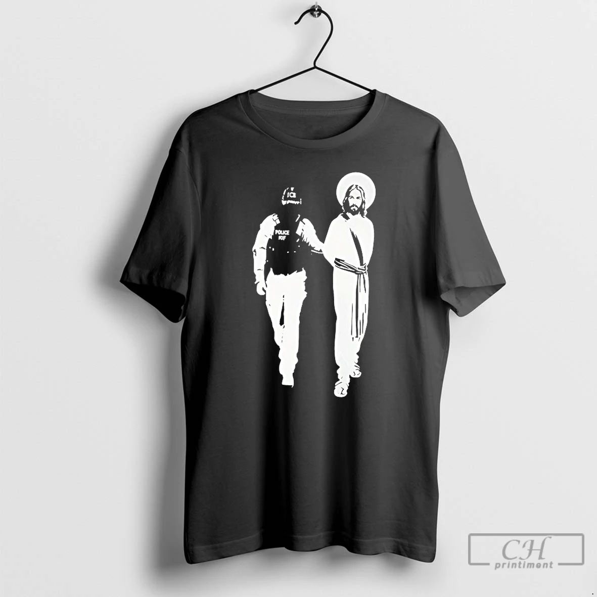 Classic Police Arrested Jesus Ice Detaining Jesus T Shirts