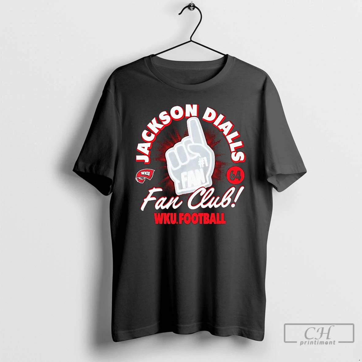 Classic Jackson Dialls Fan Club Western Kentucky T Shirts