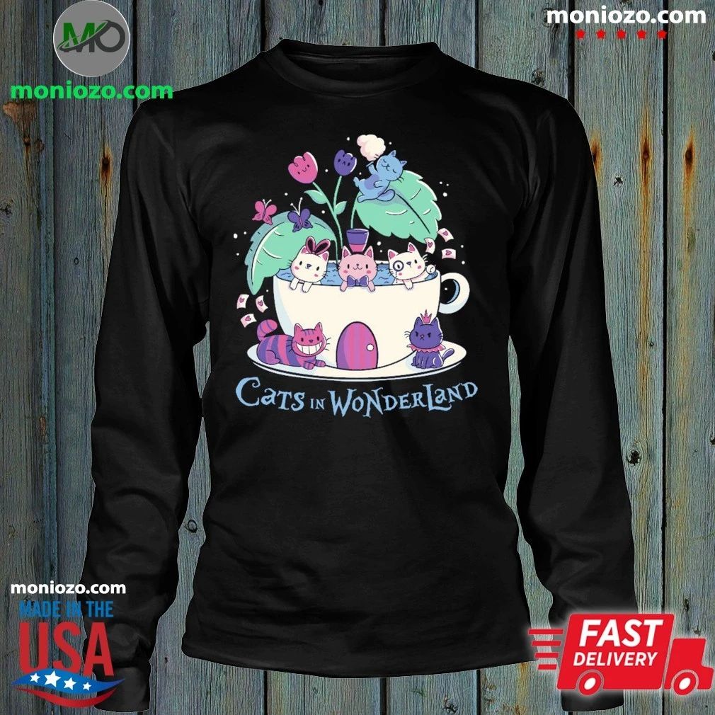 Alice Cats Tea In Wonderland Shirt