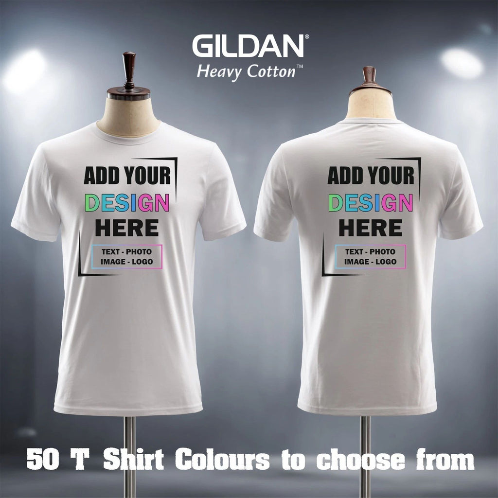Personalized Gildan Heavy Cotton T-Shirt – Custom Printed Tee