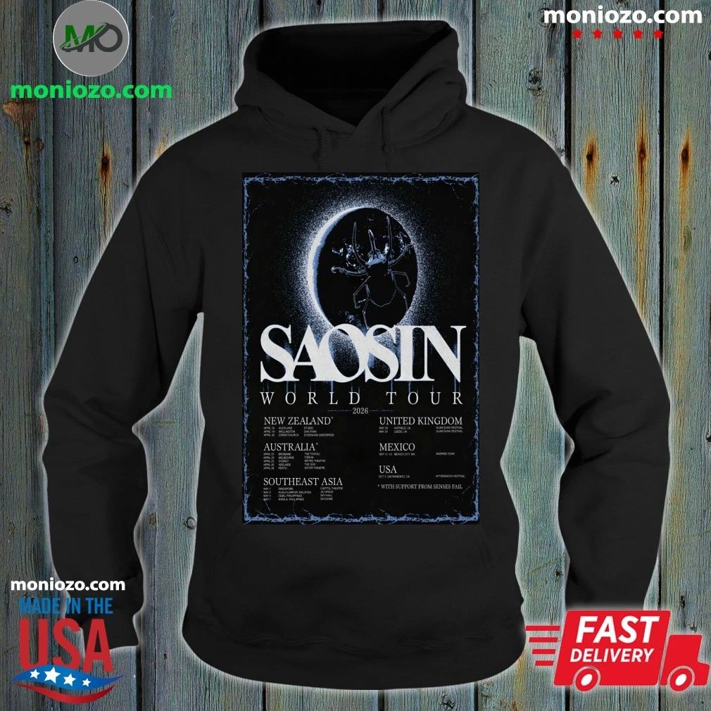 Original Poster Saosin World Tour 2026 T-Shirt – Best Gift for Music Fans