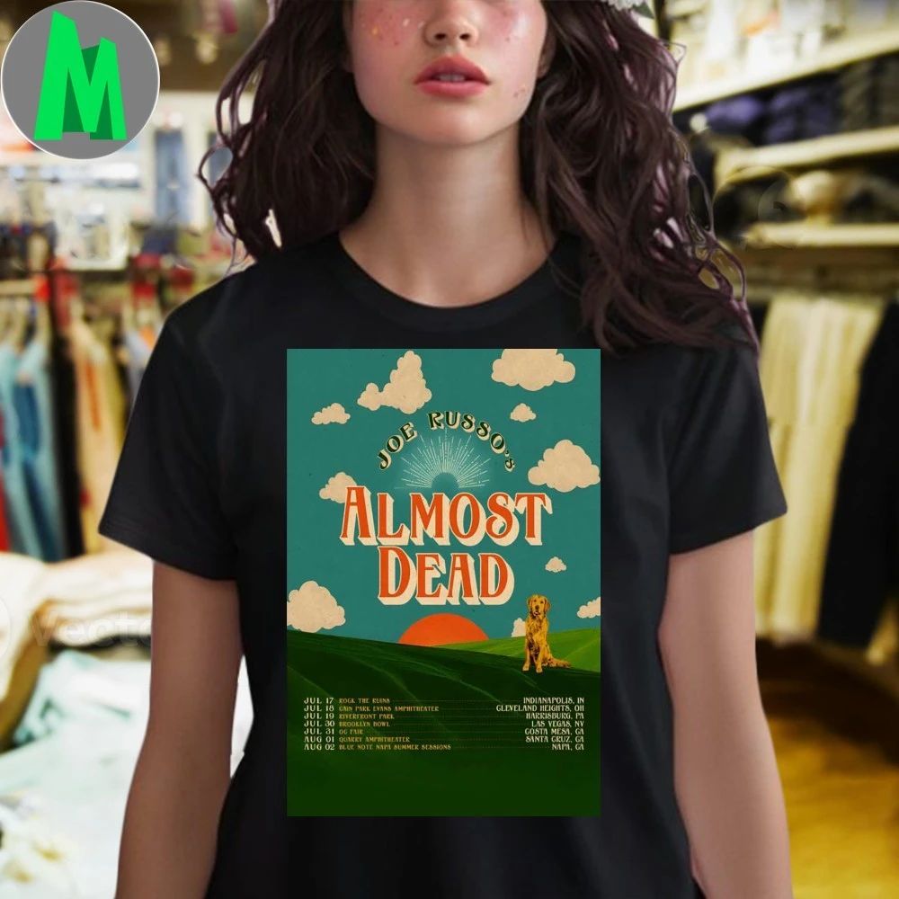 Joe Russo’s Almost Dead Summer Tour 2026 Poster Shirt