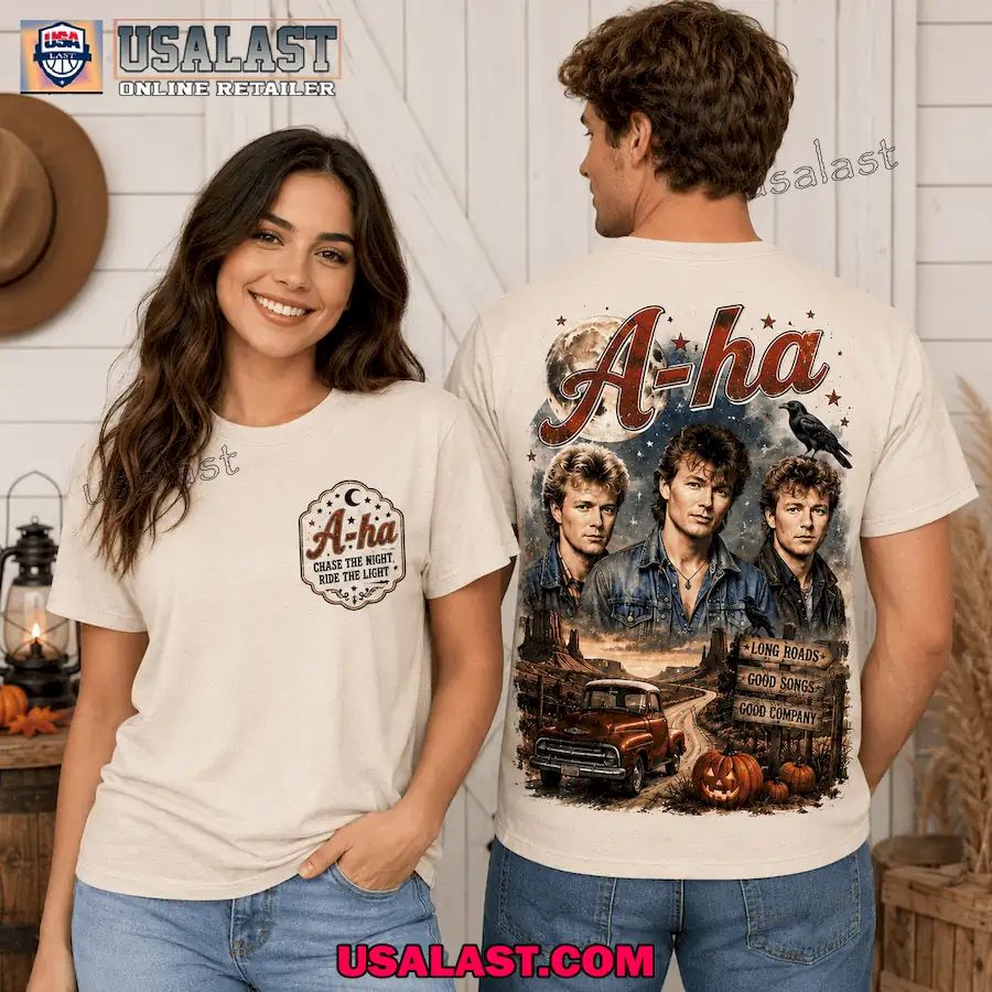 Chase The Night with A-ha Western Vintage3D T-Shirt
