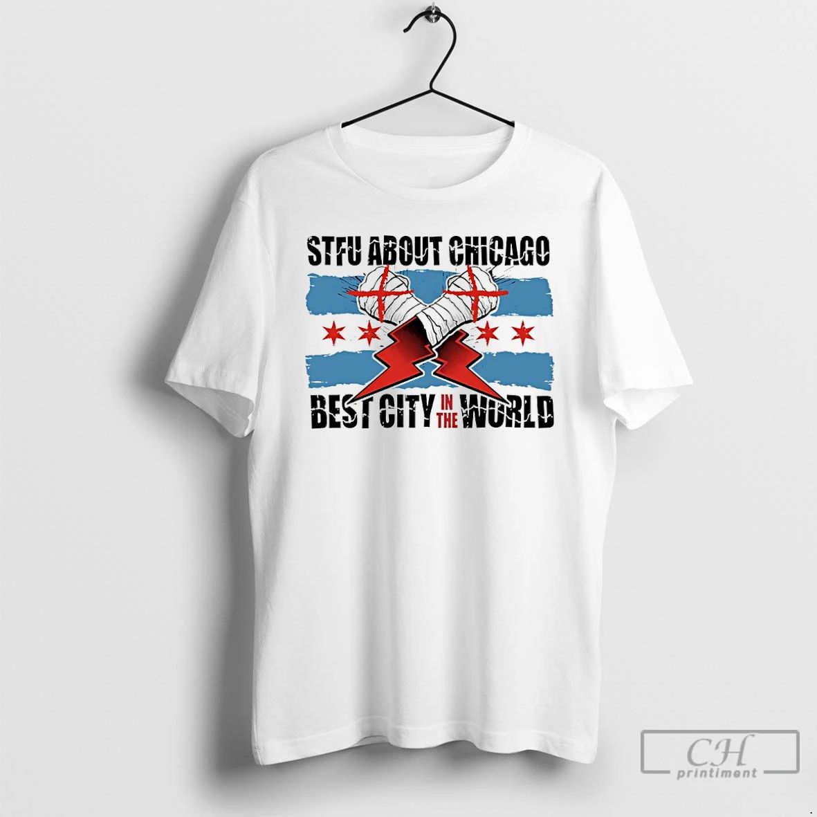 Classic Stfu About Chicago Best City In The World Wrestling T Shirts
