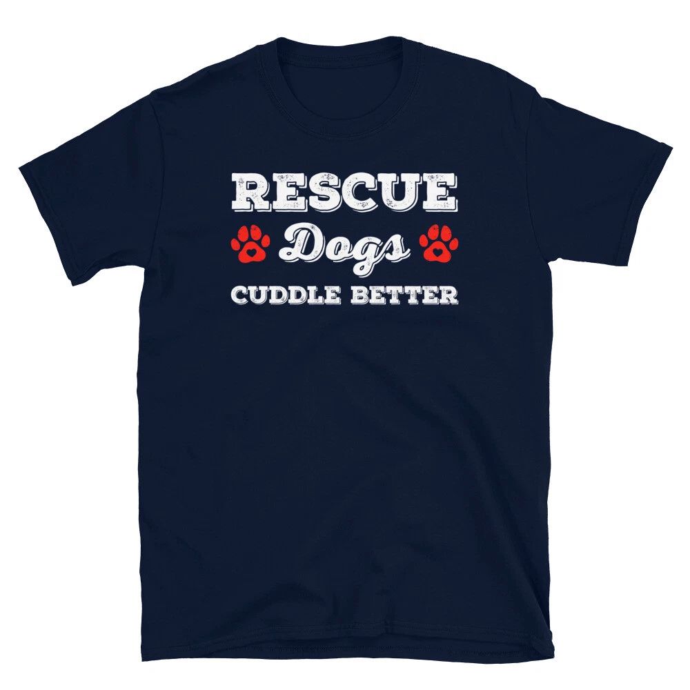 Rescue Dogs Cuddle Matter Pet Lover Parents Gift Short-Sleeve Unisex T-Shirt