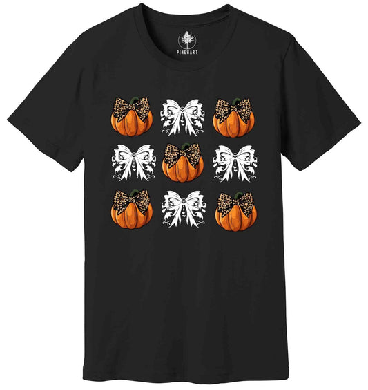 Coquette Bow Aesthetic T-Shirt, Cute Fall Shirt , Thanksgiving Shirt