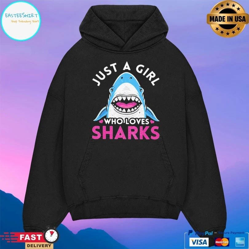 Just A Girl Who Loves Sharks Mask T-shirt