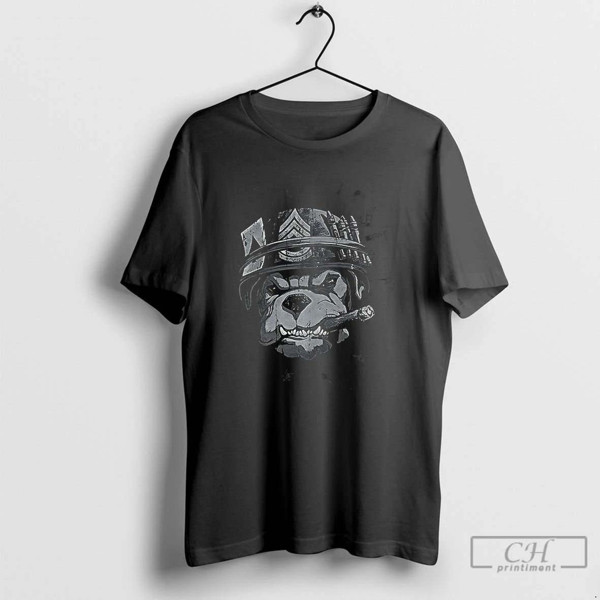 Premium Search And Destroy Bulldog Helmet And Cigar T Shirts