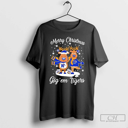 Classic Merry Christmas Gig Em Memphis Tigers T Shirts