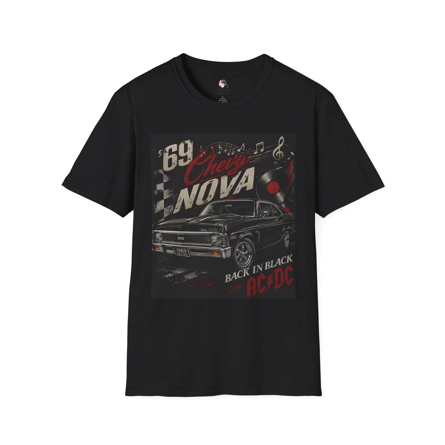 1969 Chevy Nova Shirt, Classic Muscle Car Tee, Vintage Car Graphic T-Shirt,