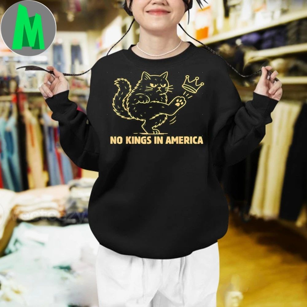 Black Cats No Kings In America Shirt