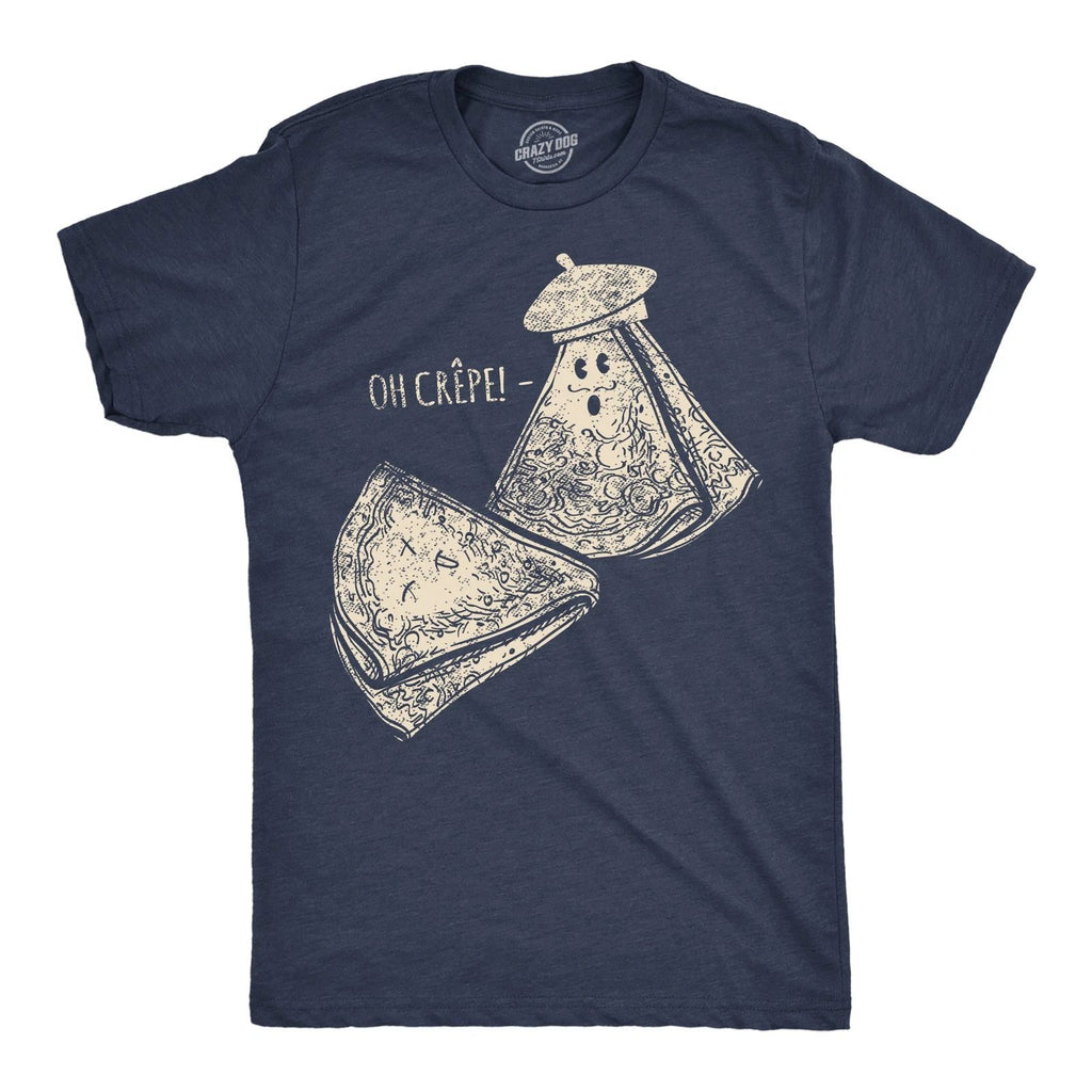 Mens Funny T Shirts Oh Crepe Sarcastic Graphic Novelty Tee for Men