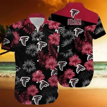 Atlanta Falcons Midnight Blossom Hawaiian Shirt