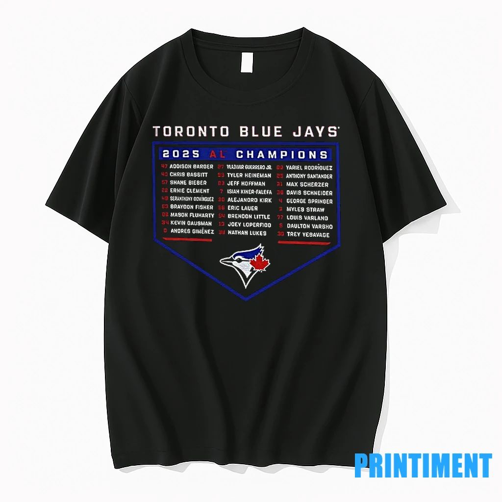 Toronto Blue Jays 2025 American League Champions Roster Tshirts Sweater