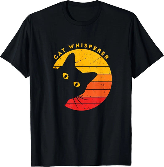 Cat Whisperer - Funny Sarcastic Cat Kitten Pun Lover T-Shirt