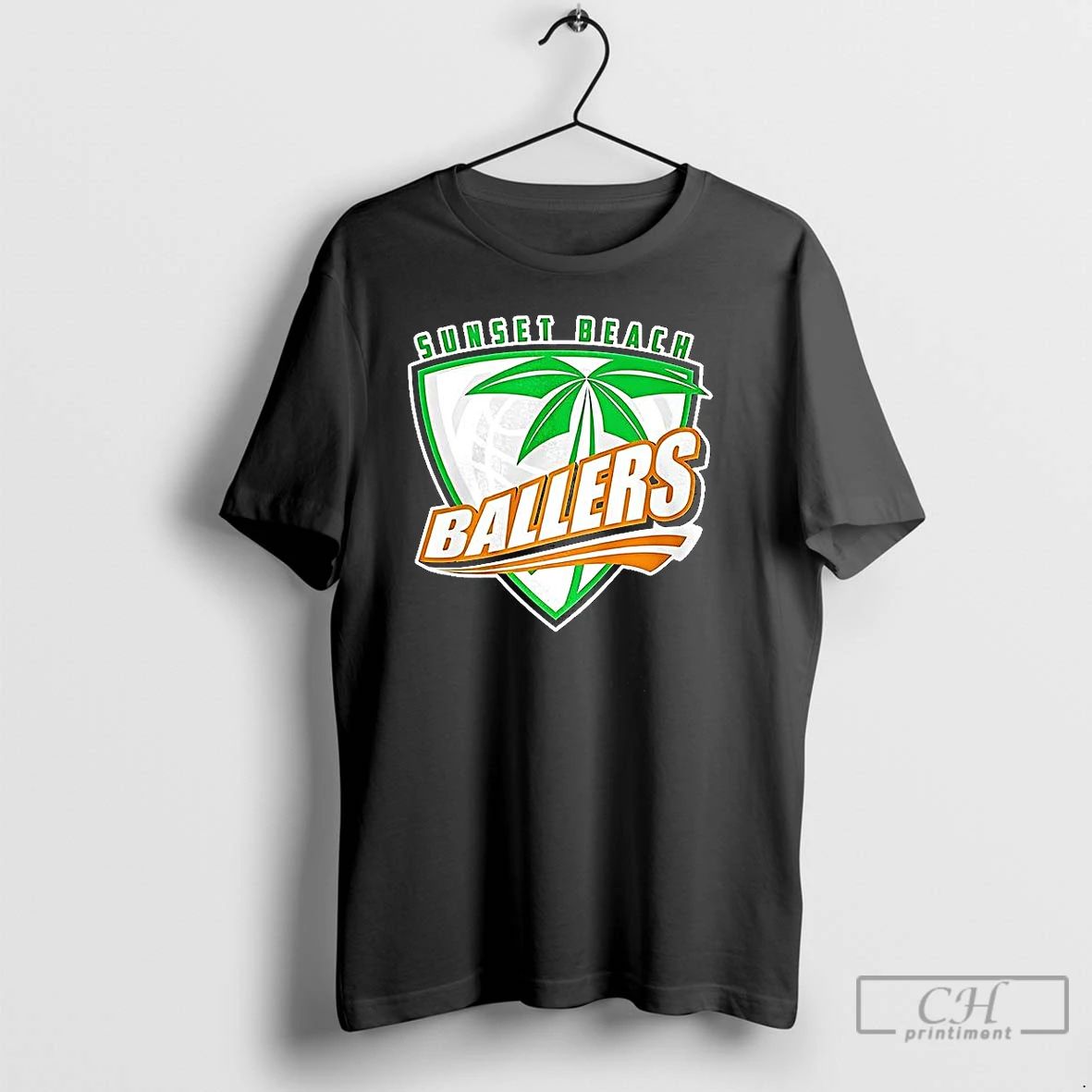 Classic Sunset Beach Ballers Logo T Shirts