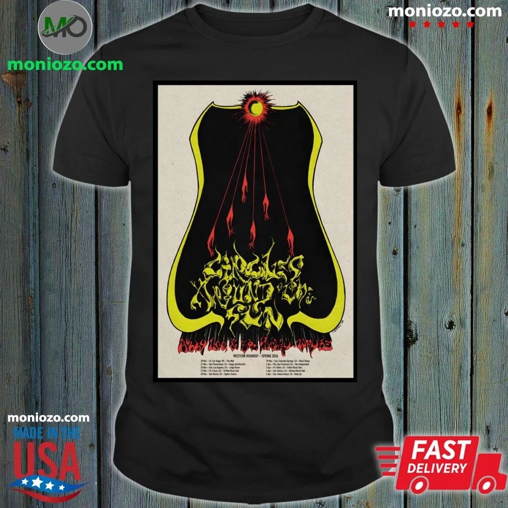 Original Circles Around The Sun Western Roundup Tour 2026 Spring Poster Shirt