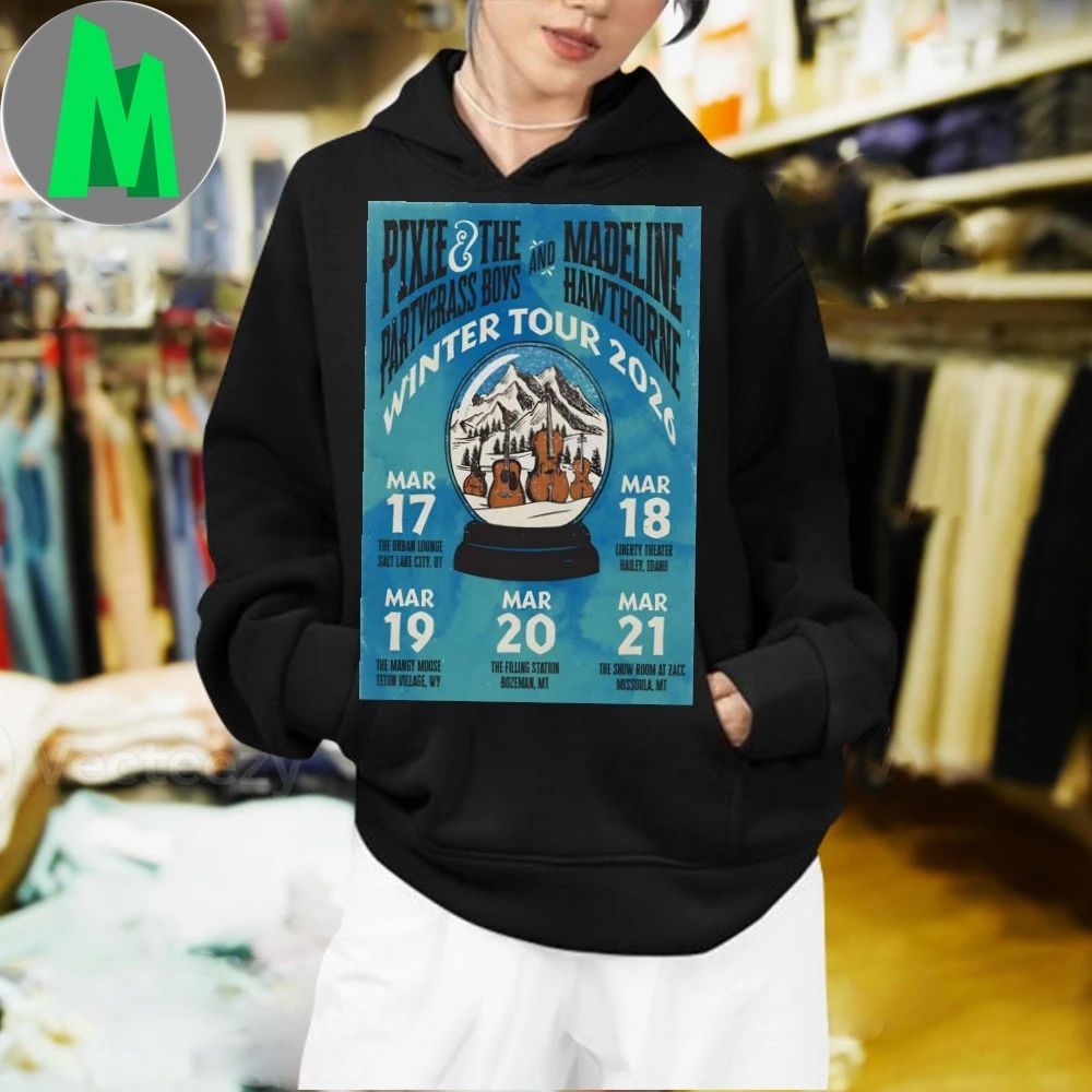 Original Pixie And The Partygrass Boys Tour Winter 2026 Poster T-Shirt