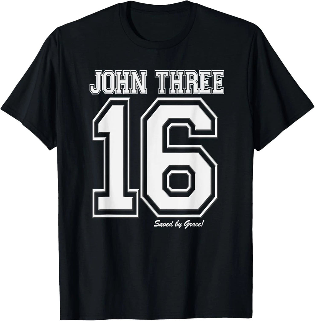 John 3:16 Christian Religious Salvation Gospel Bible T-shirt