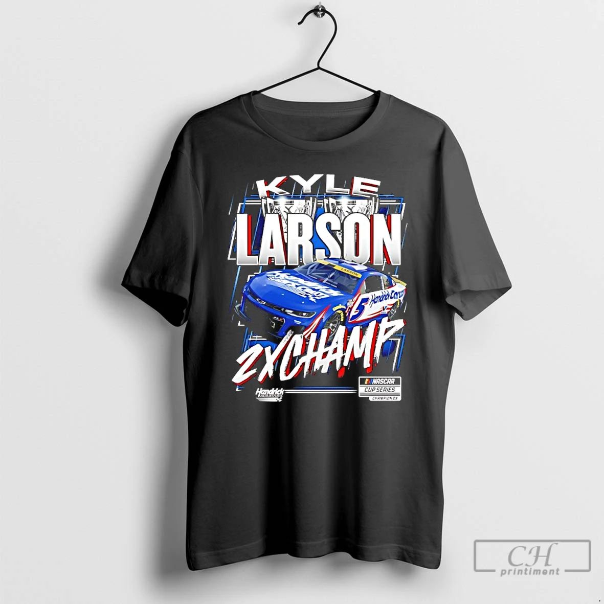 Classic Kyle Larson 2025 Nascar Cup Series 2x Champion T Shirts