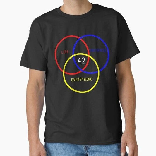 42 Sci-Fi Is The Answer Classic T-Shirt T-Shirt Made in US/AUS Size S-2XL