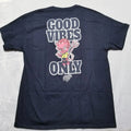 NEW EVERYDAY VANDALS GOOD VIBES ONLY DEVIL TEE T SHIRT Mens XL streetwear Black