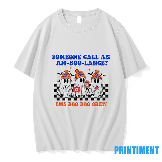 Ghost Ems Boo Boo Crew On Duty To Save Your Boo Ty Nursing Halloween Tshirts