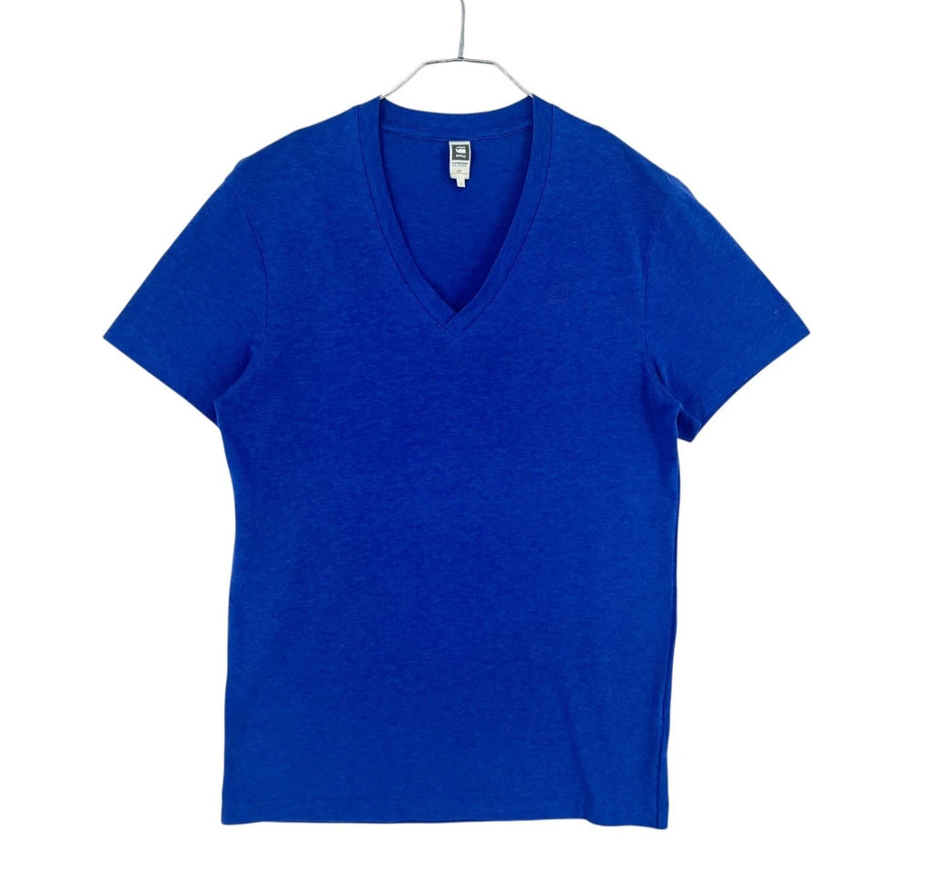 G-Star Raw Men NEOTH Casual Blue V-Neck T-Shirt Size S