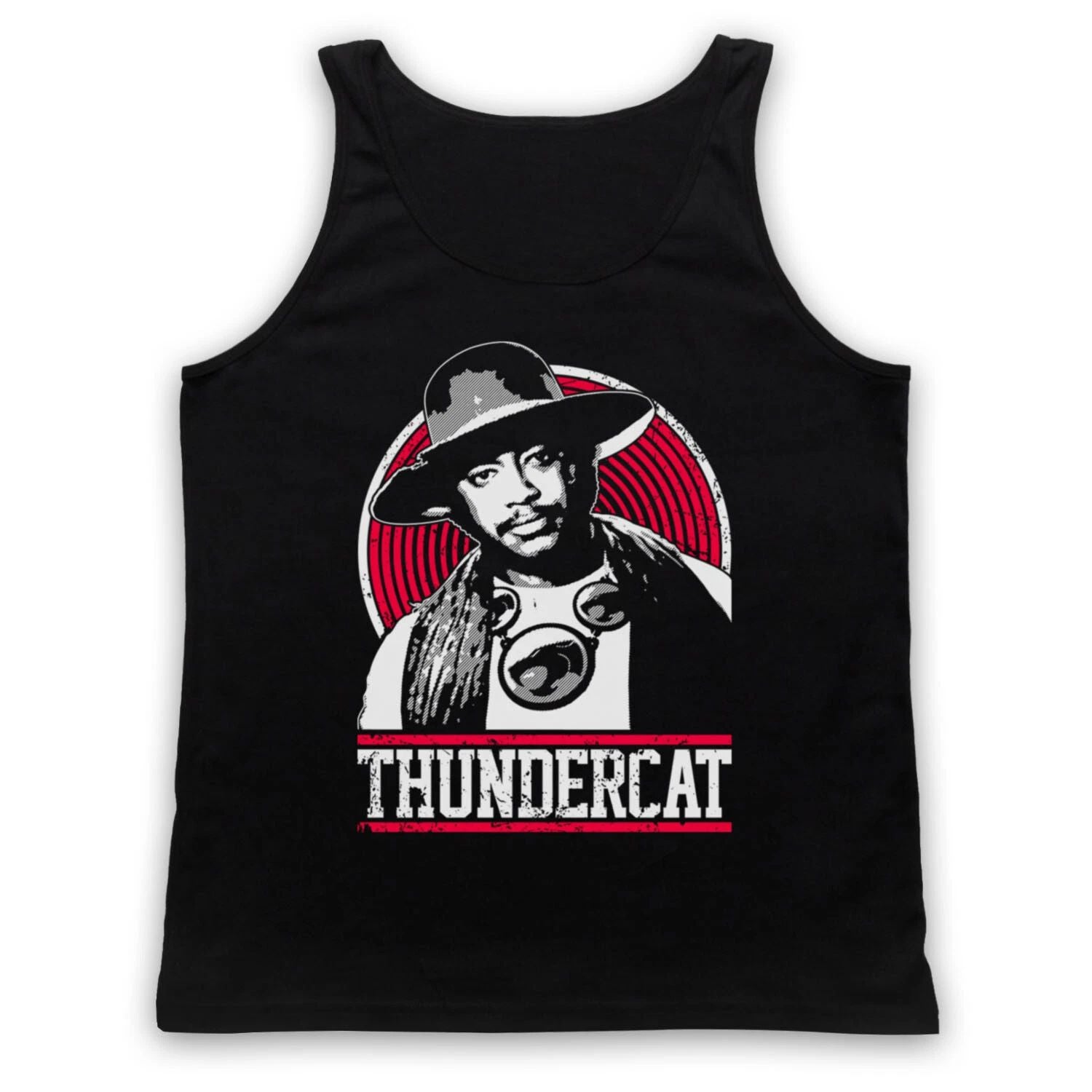 THUNDERCAT TRIBUTE UNOFFICIAL HIP HOP RAP PRODUCER ADULTS VEST TANK TOP