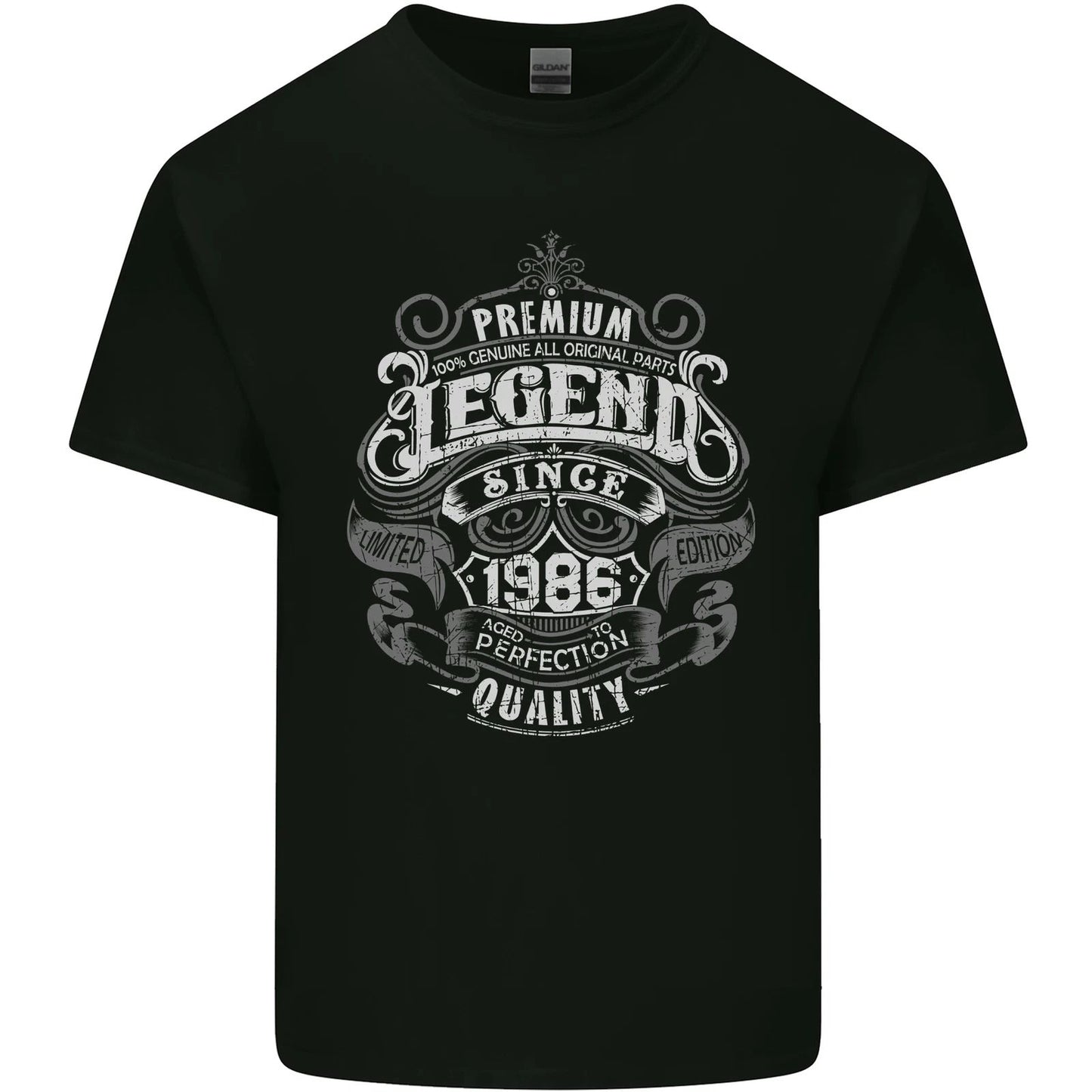Premium Legend 40th Birthday 1986 Mens Cotton T-Shirt Tee Top