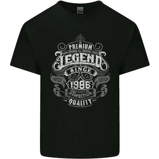 Premium Legend 40th Birthday 1986 Mens Cotton T-Shirt Tee Top