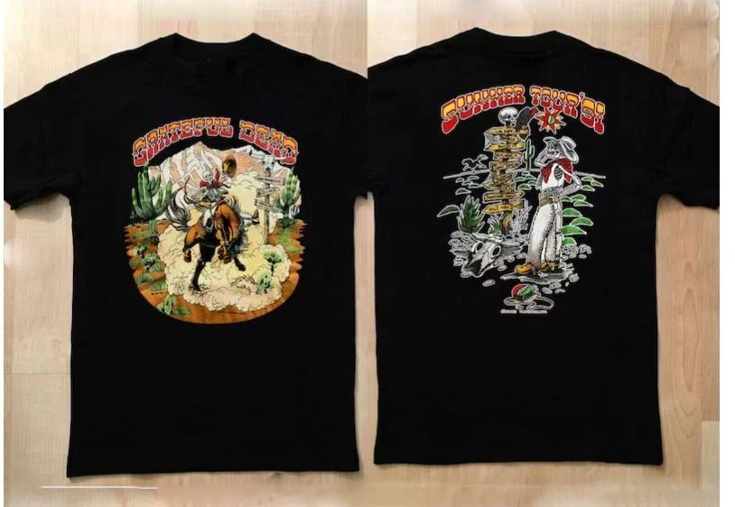 1991 GD Rock Band Summer Tour T-Shirt 90s Rock Music Summer Tour Concert Tee