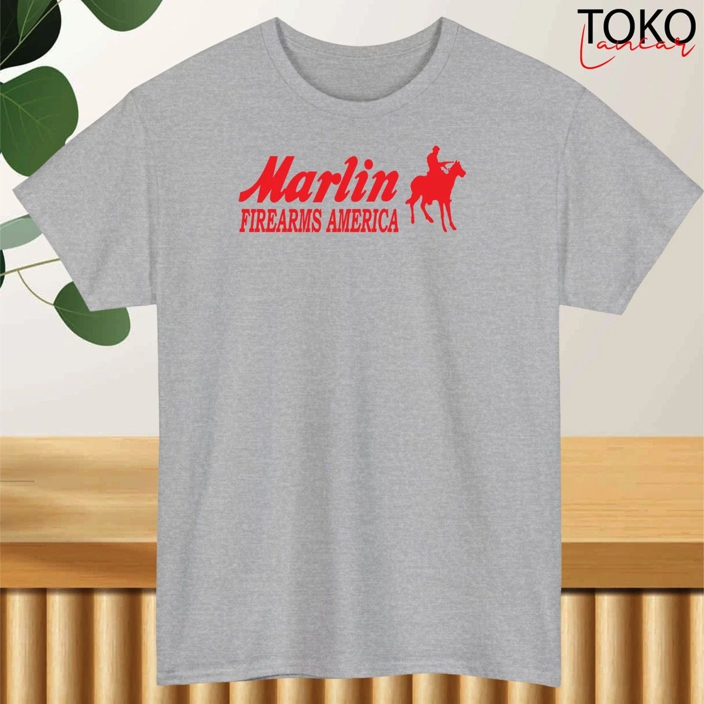 Marlin Firearms Logo Mens Cotton Graphic T-Shirt - USA STOCK - NO IMPORT FEES