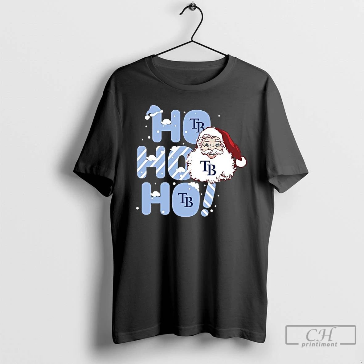 Premium 2025 Tampa Bay Rays Christmas Santa Ho Ho Ho T Shirts