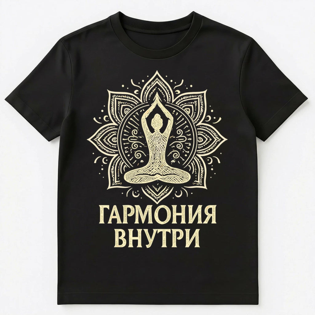 Zen Yoga Meditation Funny Russian Unisex T-Shirt