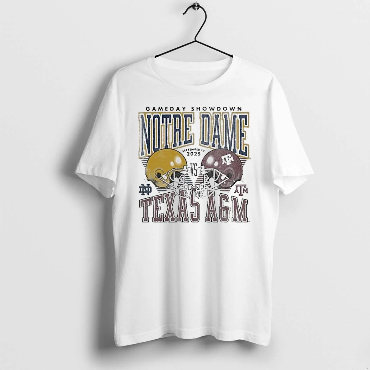 Notre Dame Fighting Irish Vs Texas Am Aggies 2025 Gameday Showdown Football Tshirts Sweater