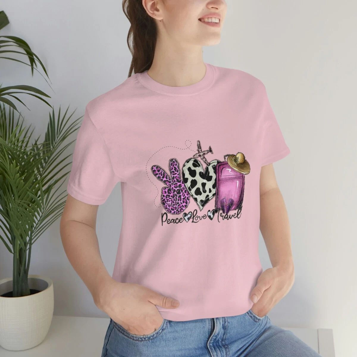 Peace Love Travel Shirt, Travel Lover T-Shirt, Camping Shirt, Travel T-shirt