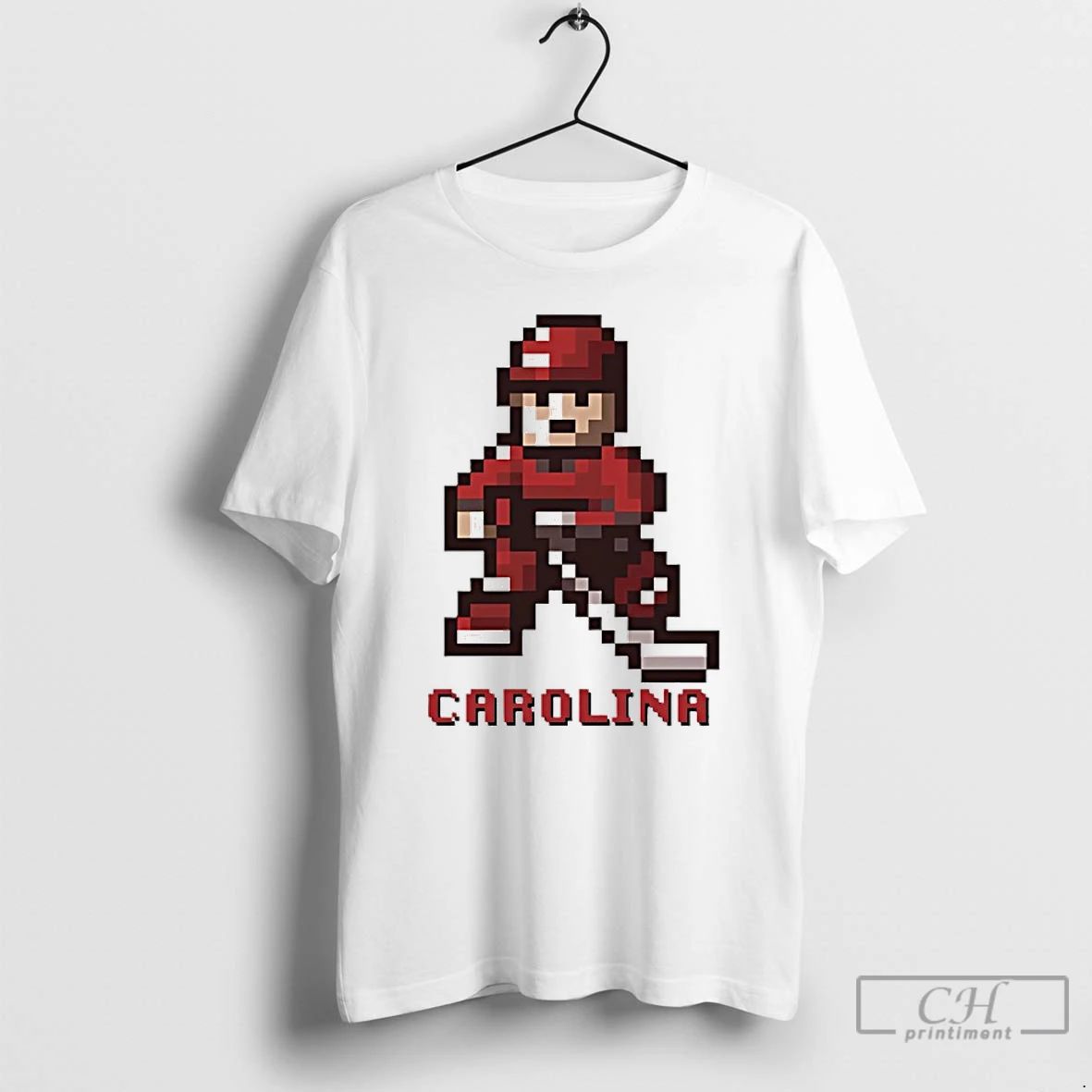 Classic Carolina Hurricanes Hockey 8 Bit Retro Baller T Shirts