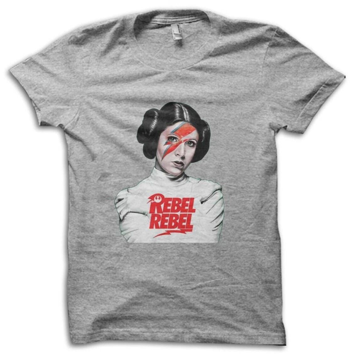 Princess Leia REBEL REBEL Parody Sci-Fi T-shirt