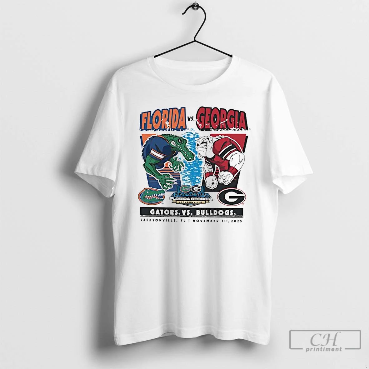 Classic Florida Gators Vs Georgia Bulldogs Worlds Largest Outdoor Cocktail Party Logo T Shirts
