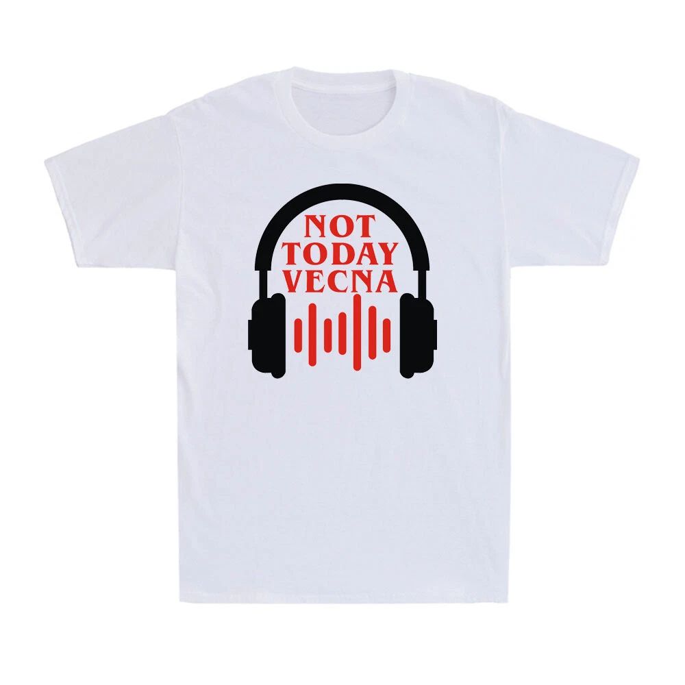 Not Today Vecna Funny Music Lovers Harrington 4 Headset Vintage Men's T-Shirt