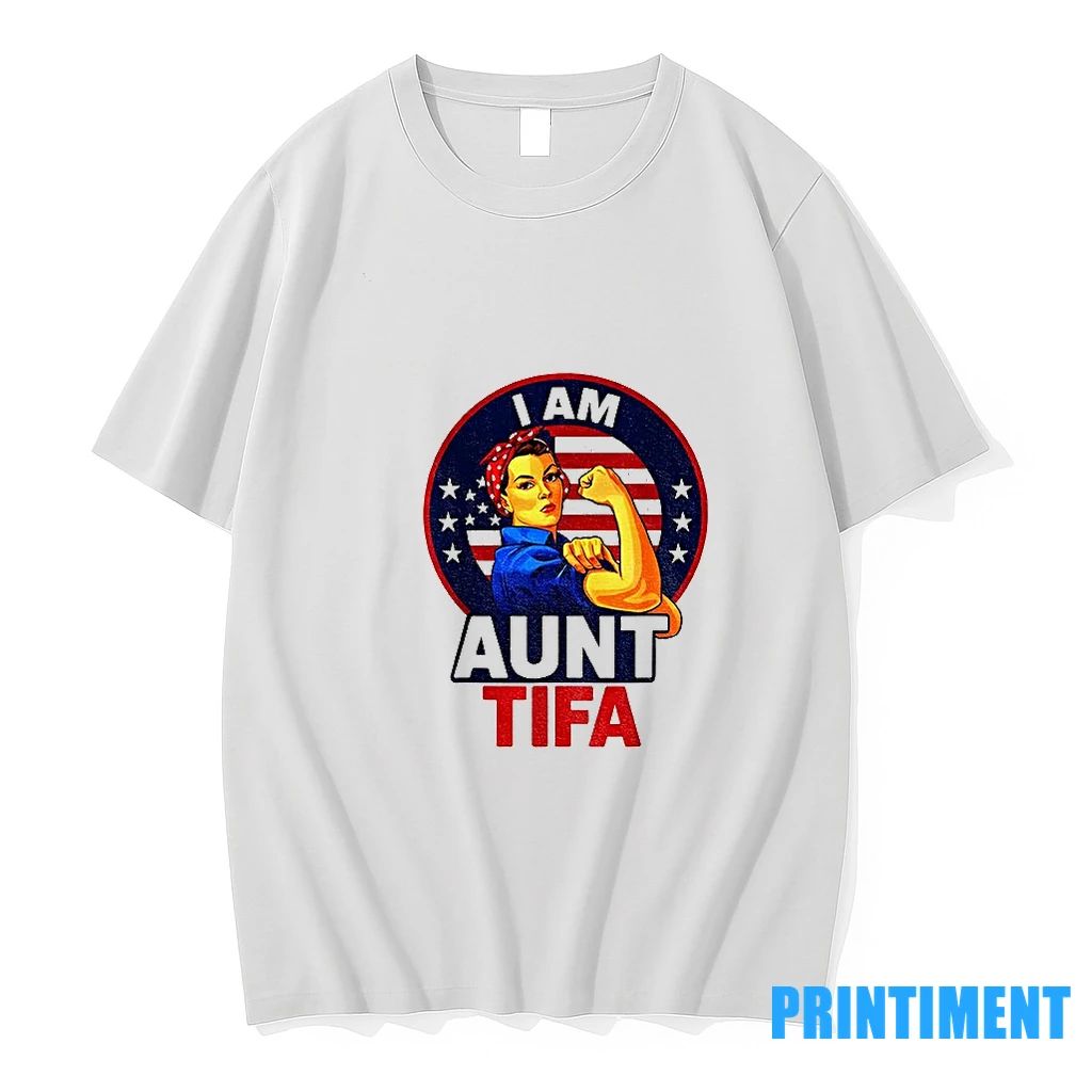 Vintage I Am Aunt Tifa Feminist Graphic Tshirts Sweater
