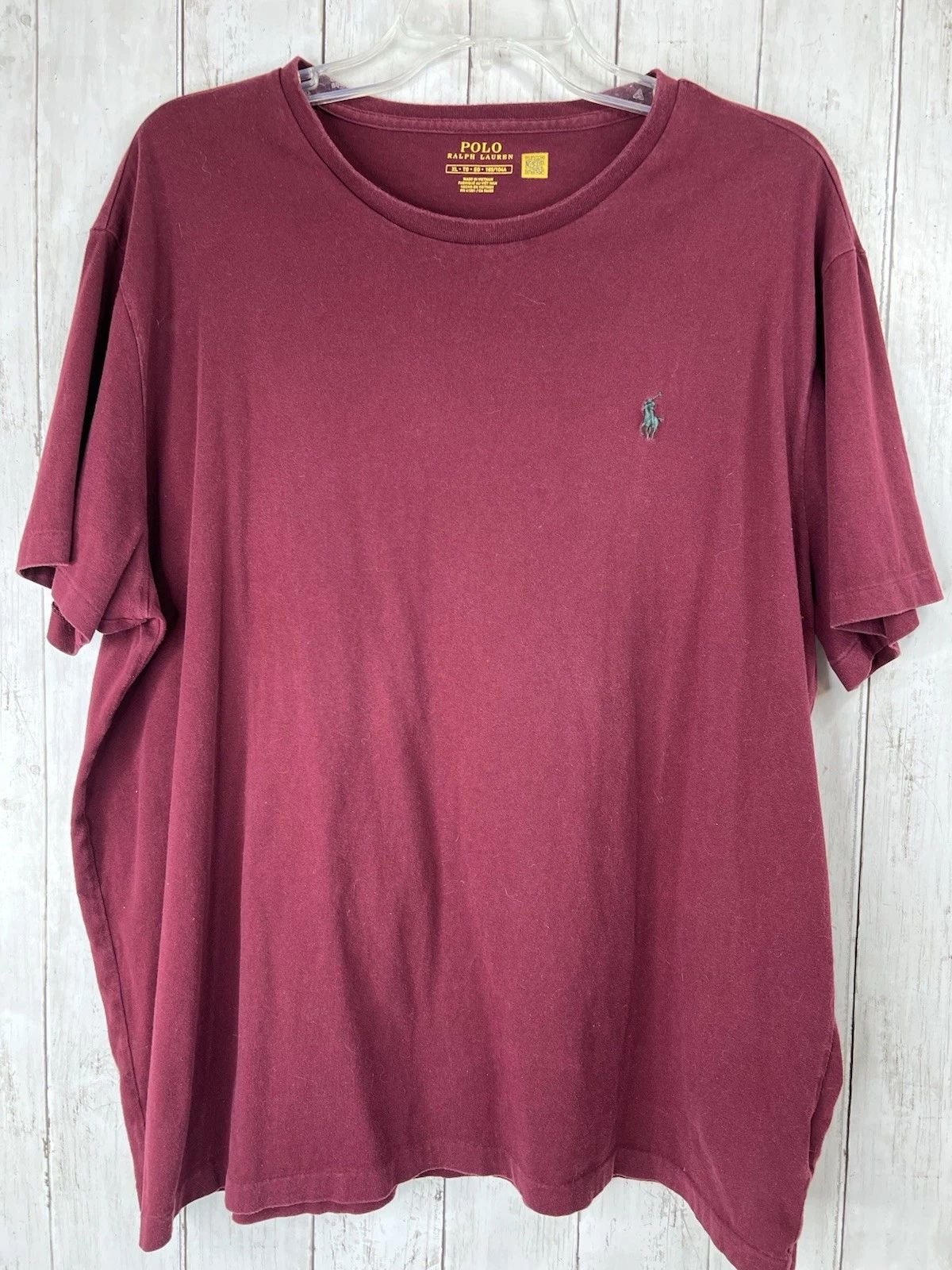 Polo Sports Ralph Lauren Short Sleeve Tee T-Shirt XL Maroon Red Classic Pony