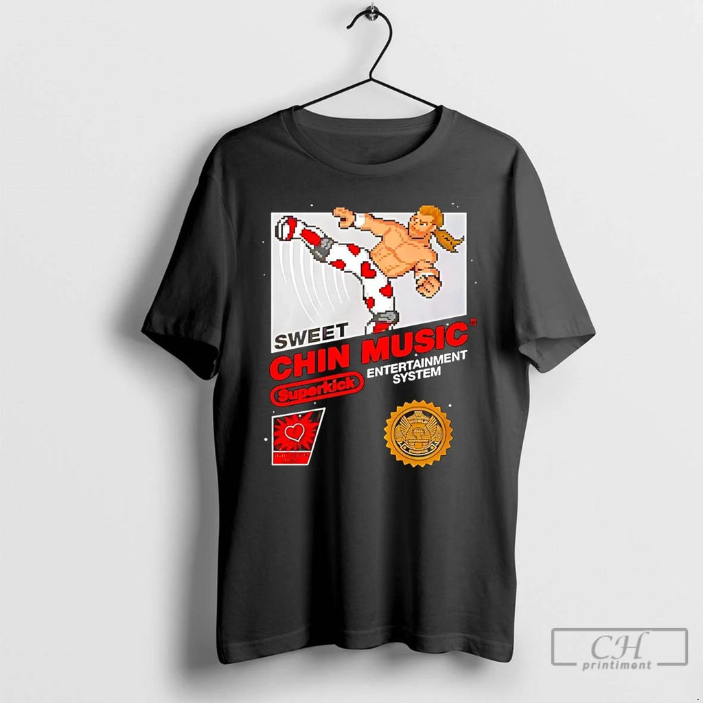 Premium Chin Music Entertainment System Sweet 8bit Game T Shirts