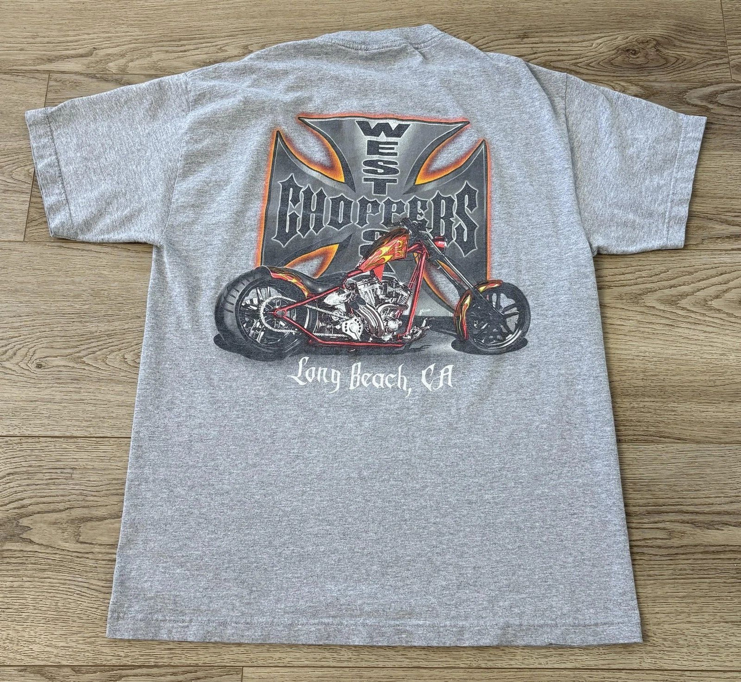 Vintage Jesse Who Mens Large West Coast Choppers Long Beach CA Y2K Gray