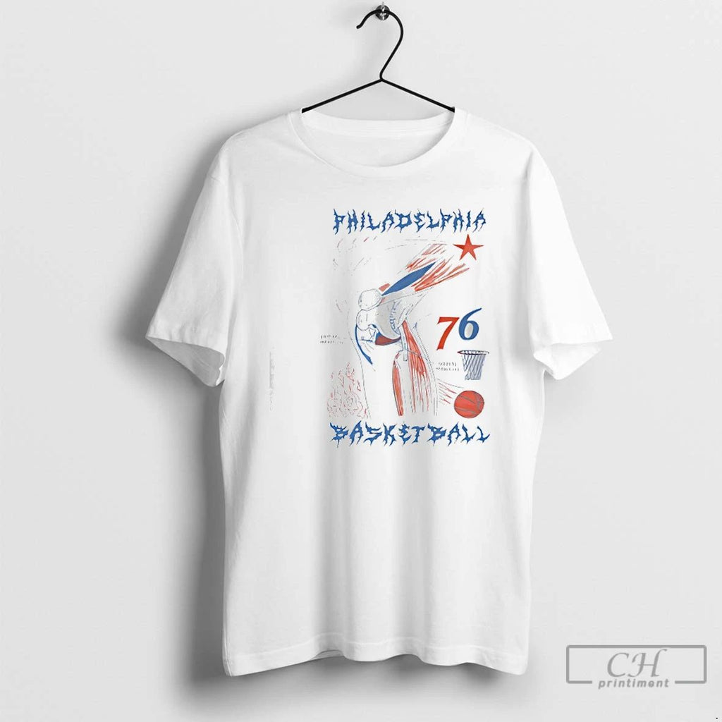 Premium Philadelphia Basketball Knee 76 T Shirts