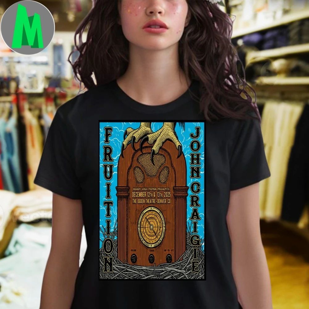 Fruiton And John Craigie At Ogden Theatre On Dec 12-13 2025 Poster Shirt